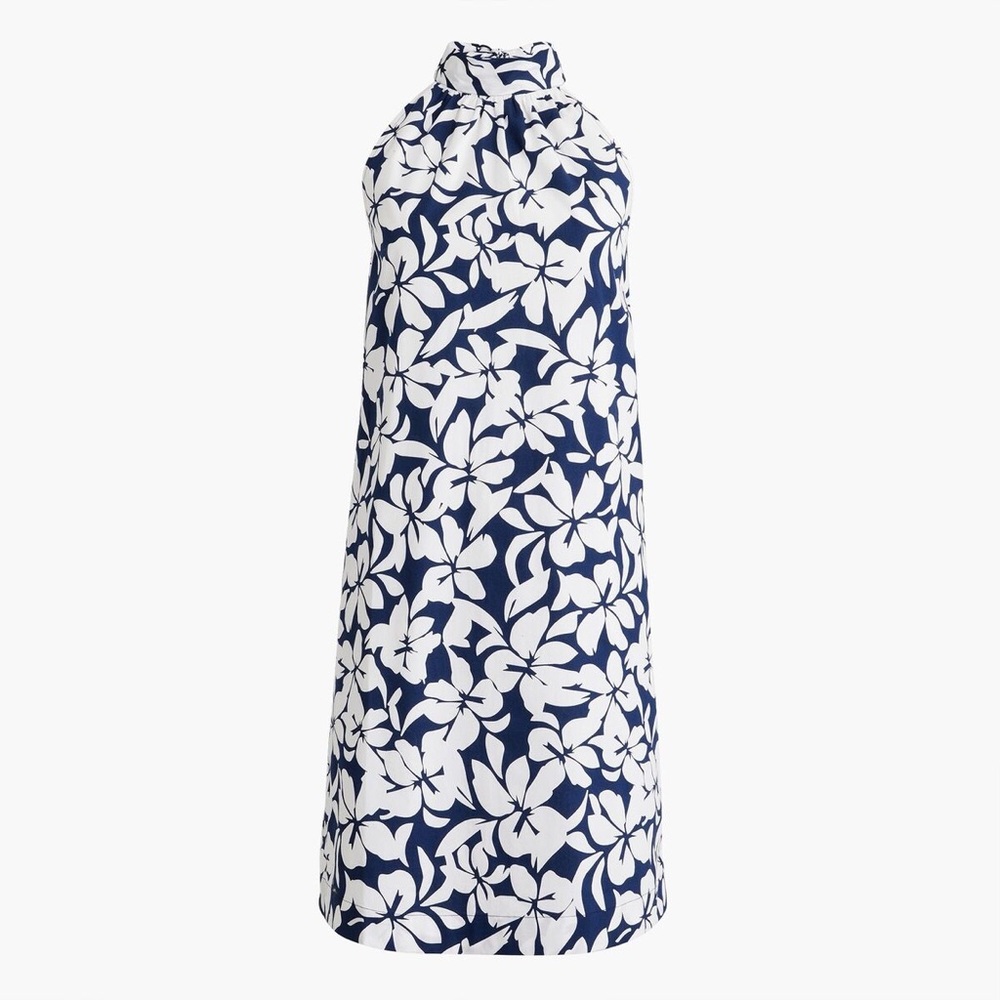 J. Crew Factory tie-neck sleeveless dress